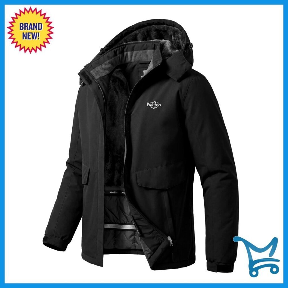 Women's Waterproof Ski Jacket Windproof Fleece Lined Winter Coat Outdoor